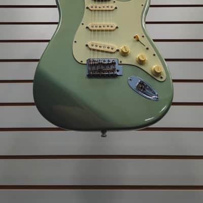 Fender Standard Stratocaster with Rosewood Fretboard 2003 Sage Green Metallic image 2