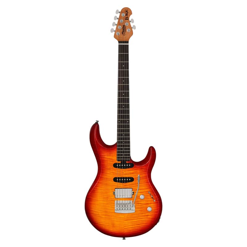 Sterling by Music Man Luke HSS Electric Guitar Heritage Cherry Burst Bild 1
