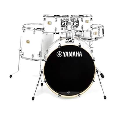 Stage Custom Birch 5pc Drum Shell Pack - 20" Kick, Pure White image 2