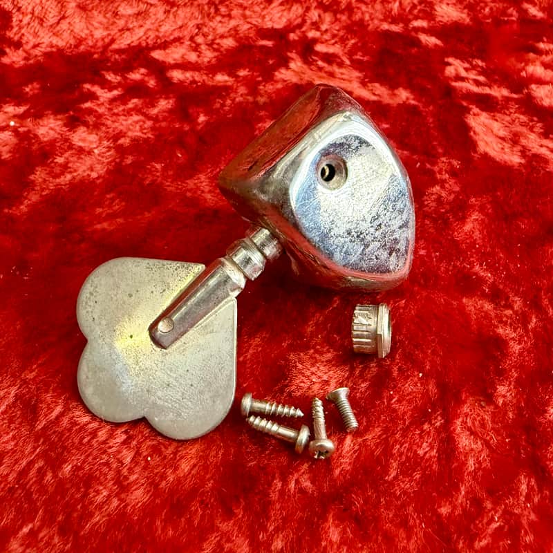 TREBLE SIDE -Van Ghent Bass guitar tuner 1960’s - Nickel Gretsch guild Hagstrom original vintage USA image 1