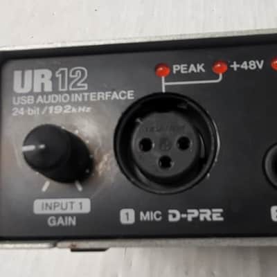Steinberg UR12 USB 2.0 Audio Interface 2010s - Silver/Black image 2
