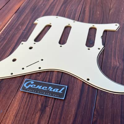 1963 - 1965 Pre Cbs celluloid nitrate pickguard for Stratocaster Circa Molded parchment Mint image 2