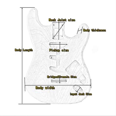 Unfinished Right Hand Tele Style Guitar Body image 8
