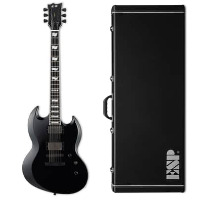 ESP E-II Viper Black BLK Electric Guitar + Hard Case Japan - B-Stock - S.S. Frets image 1