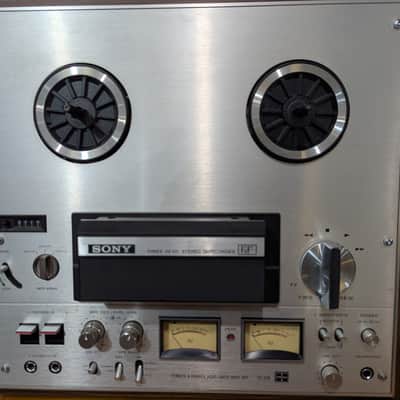 Sony TC-378 reel to reel tape recorder 3-head 18cm-reel + 24x TDK/BASF tapes – top image 1
