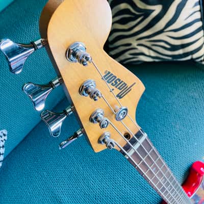 Maison Precision Bass 4-String – Candy Apple Red – Excellent Condition + Gig Bag image 2