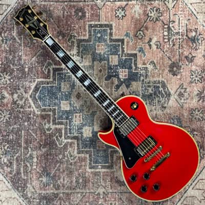 1986 Gibson Les Paul Custom Ferrari Red Rare Left Handed Vintage Electric Guitar W/ Original Hardshell Case! image 3