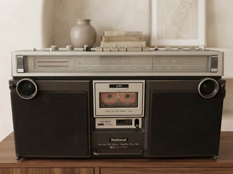 National RX-5620 Rare Vintage Boombox Getto blaster Serviced Warranty Tested image 1