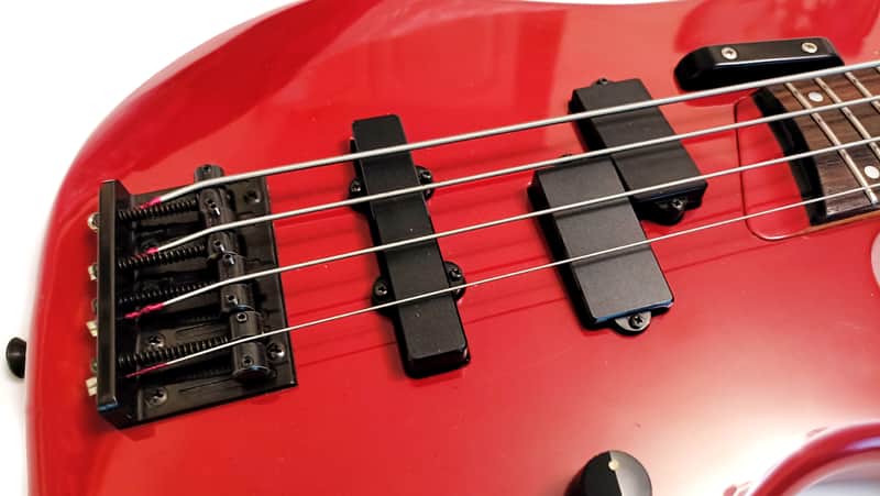 Yamaha RBX Super Medium Series Bass 1986 Vintage Japan Coral Red