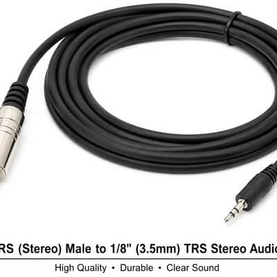 4 MR DJ CEQS6 6 ft 1/4" TRS (Stereo) Male to 1/8" (3.5mm) TRS Stereo Audio Cable image 4