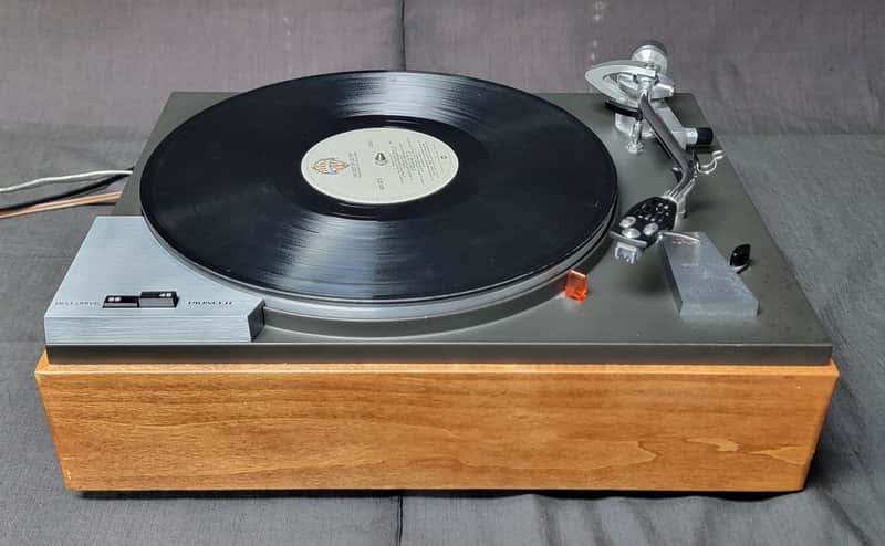 Pioneer PL-50A Auto Return / Cut Turntable / Record Player with Wood Base (video) image 1