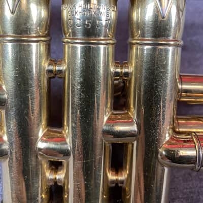 Frank Holton Gustav Heim Custom Trumpet w/Floral Bell (1927) image 7