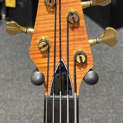 Carvin AC50L Custom USA Left Handed Fretless Acoustic Electric 5-string Bass image 3