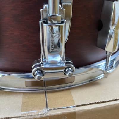 Pearl 14"x5.5 Export Snare Drum - Satin Brown image 13