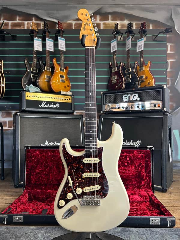 Fender American Original '60s Stratocaster Left Handed Olympic White 2021 Electric Guitar