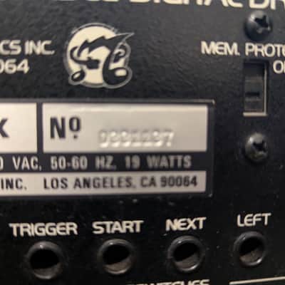 Oberheim DX 6-Voice Drum Machine 1982 - Blue with Wood Sides image 3
