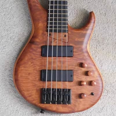 2021 MTD USA Custom Shop 535-24 5 String Electric Bass Flamed Redwood Brand New Authorized Dealer ! image 7