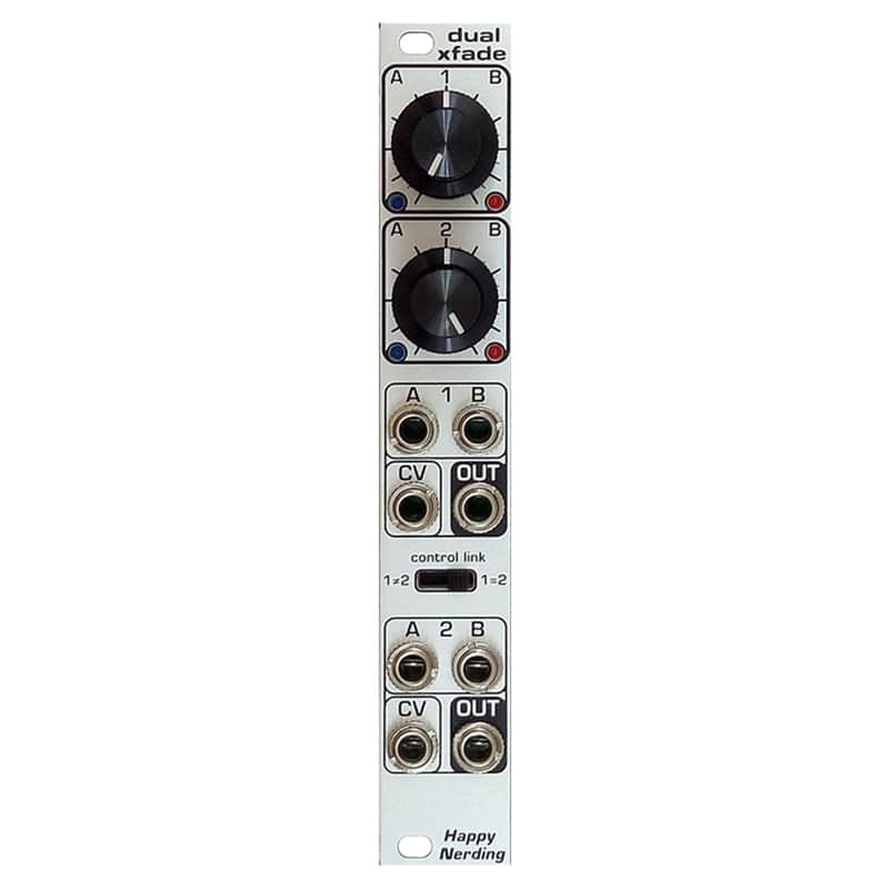 Happy Nerding Dual XFade Eurorack Crossfader Module (Silver) image 1