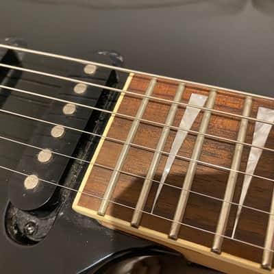 Aria Excel Super Strat - Black image 3