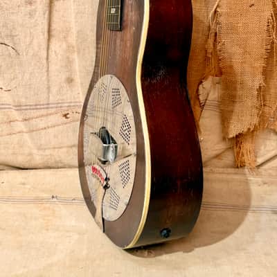 Rexo by Regal Electric Resonator Guitar Wood Body Refin circa 1930's image 6