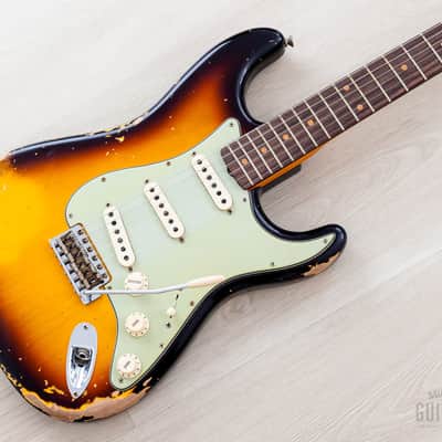 2023 Fender Custom Shop ‘61 Stratocaster Heavy Relic Super Faded/Aged Three-Tone Sunburst w/ Texas Specials image 1
