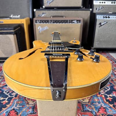 Yamaha SA60 Natural Semi-Hollow 335 Style Vintage 1974 w/Case image 8