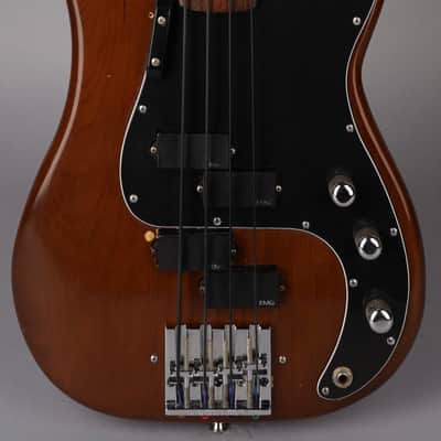1978 Fender Precision Bass - Fretless Rosewood - Walnut / Mocha image 2
