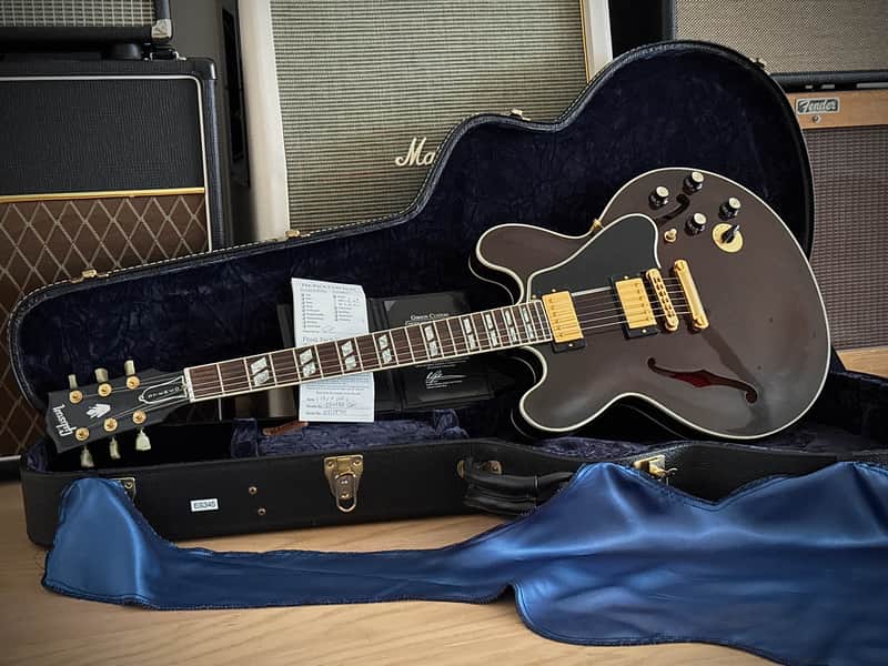 Gibson Custom Shop ES-345 Stereo Reissue Walnut Nur 3,99kg trotz Varitone! Gibson BB.King Customshop Case! 2008 - Walnut