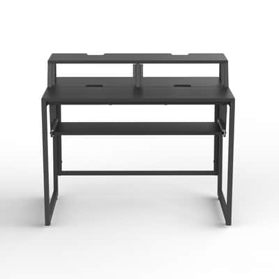 Wavebone Star Rover™ Studio Desk with Keyboard Tray - Black Finish image 6
