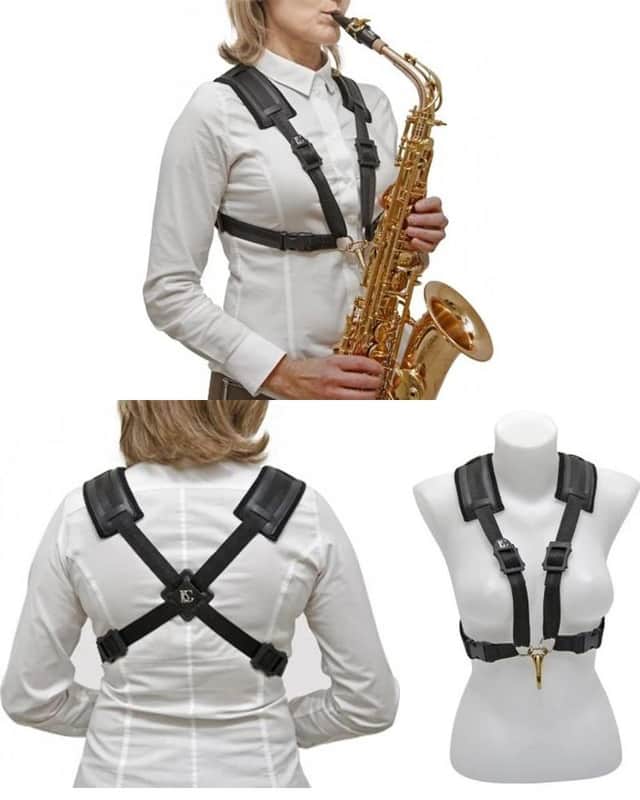 BG Franck Comfort Harness Alto/Tenor saxophone Metal Snap Hook, S41CMSH -NEW image 1