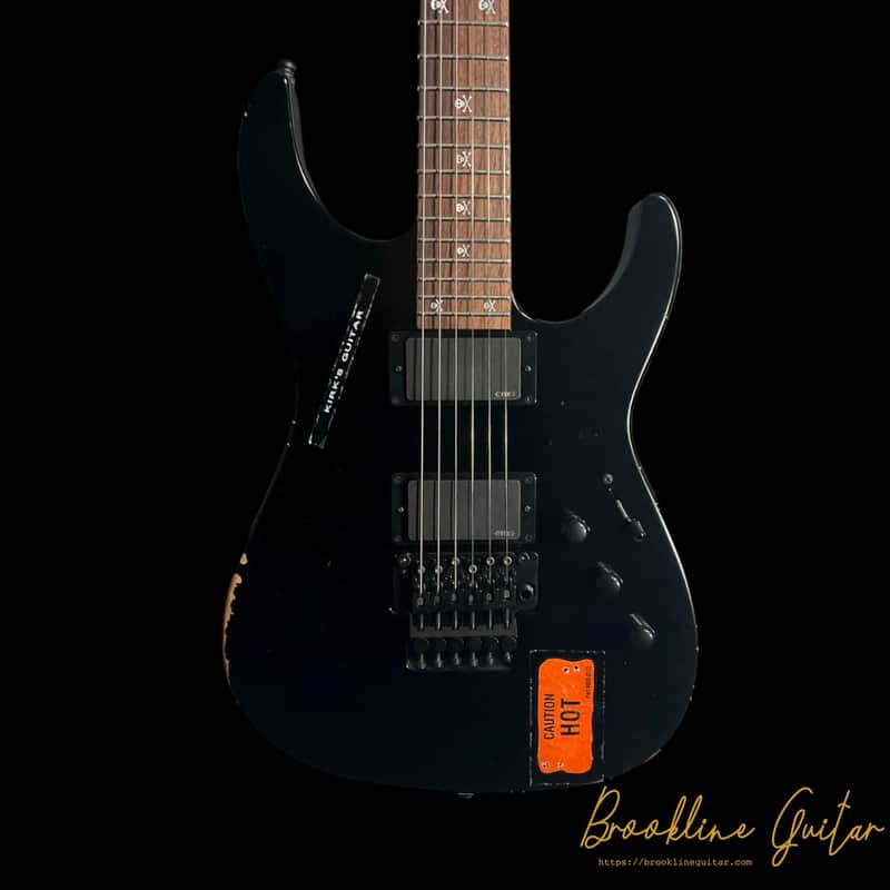 ESP KH-2 Vintage Kirk Hammett Signature | Distressed Black image 1