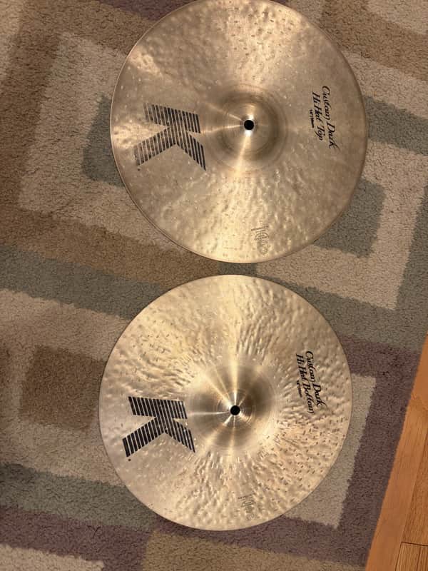 Zildjian 14" K Custom Dark Hi-Hat Cymbals (Pair) 1995 - Present - Traditional image 1