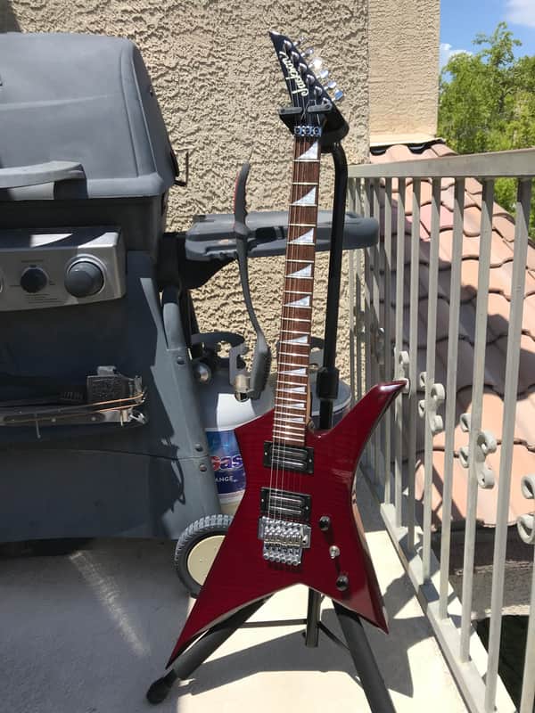 Jackson Kelly Star (KS2) MIJ 2000 Flame Trans Red | Reverb