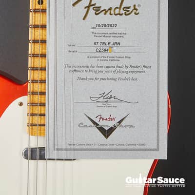 Fender Custom Shop 1957 Telecaster Journeyman Candy Apple Red NEW 2023 (cod.1206NG) image 13