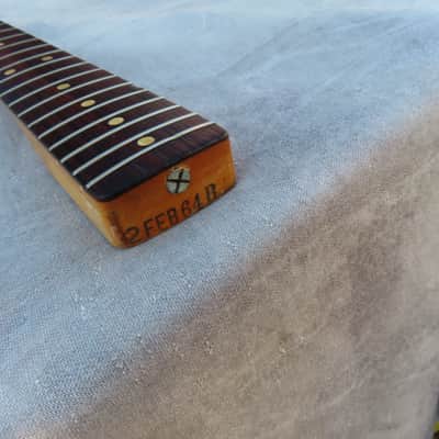 FENDER STRATOCASTER 1964 NECK PRE-CBS ROSEWOOD ORIGINAL CLEAN RARE! image 9