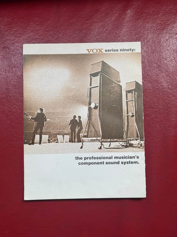 Vox Series Ninety Amplifier Brochure 1969 image 1