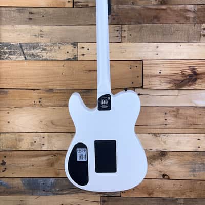 Fender Jack White Signature Triplesonic Acoustasonic Telecaster 2025 - Satin Arctic White with Black Top image 8