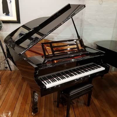 New Feurich 178 Professional II Grand Piano Black image 5