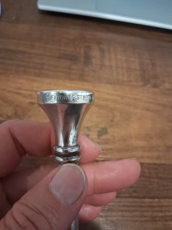 Vintage Jet-Tone Model A Trumpet Mouthpiece - Silver image 1
