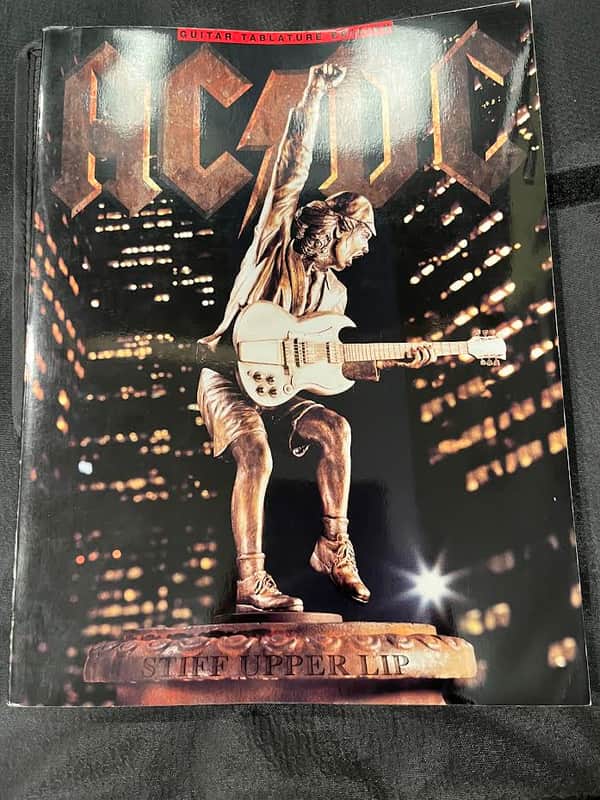 Amsco ACDC Stiff Upper Lip Guitar Tab Edition Book