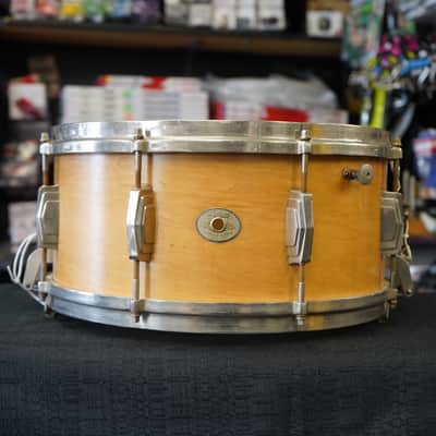 1940 Ludwig & Ludwig USA Chicago 6.5x14" Maple/Poplar Snare Drum - Satin Natural Maple image 1