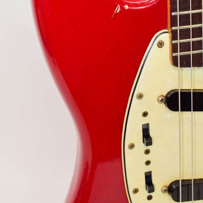 Vintage 1965 Fender Mustang Electric Guitar, Dakota Red w/ Case image 5