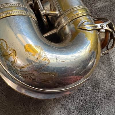 SELMER Balanced Action Alto saxophone JUST OVERHAULED 1938 - Silver plated Bild 13