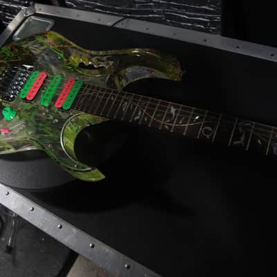 Ibanez JEM20th Steve Vai Signature 20th Anniversary 2007 - Clear Splatter image 16