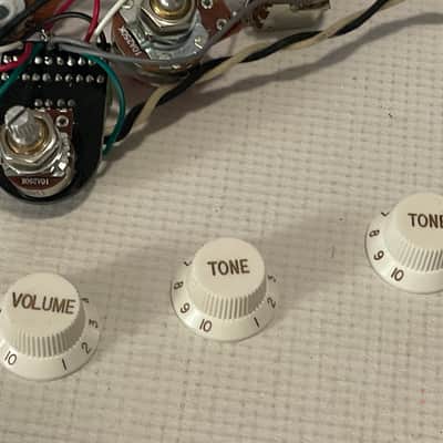 2000's Fender Upgraded Stratocaster Guitar Electronics Wiring Harness Seymour Duncan Liberator, Orange Drop Capacitor image 3