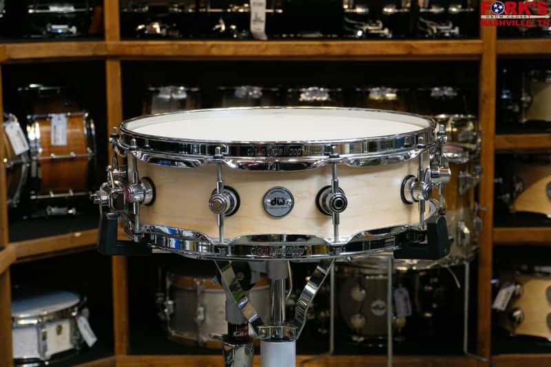 DW Collector's Maple 4x14 Snare Drum - "Natural Satin Oil" image 1