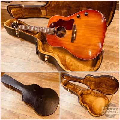 Gibson 1969 J-160E Cherry Sunburst image 3