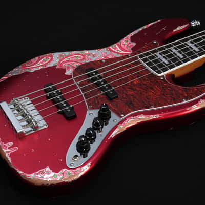 Dhatarattha DEB5 Jazz Bass 5 string - PAISLEY RELIC(Factory Mint Promotional Unit) image 8