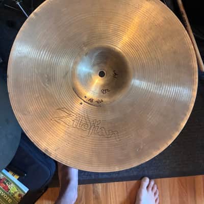 Restored Zildjian 14" A. Zildjian Hollow Logo Thin Crash Cymbal 1978 - 1982 - Traditional image 3