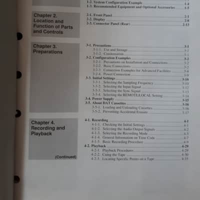 Sony Operation Manual for DAT Recorder PCM-7050/7030 1993 image 3